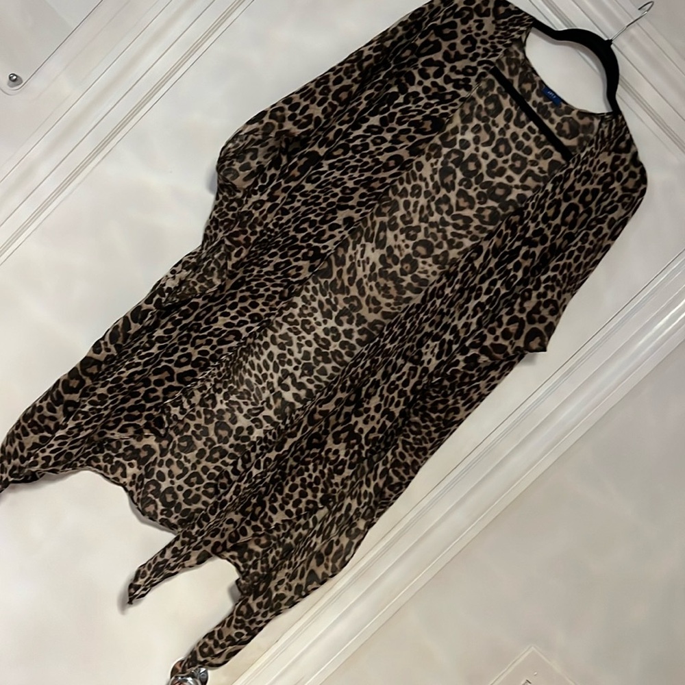 Apt 9 Leopard Print Shawl - image 1